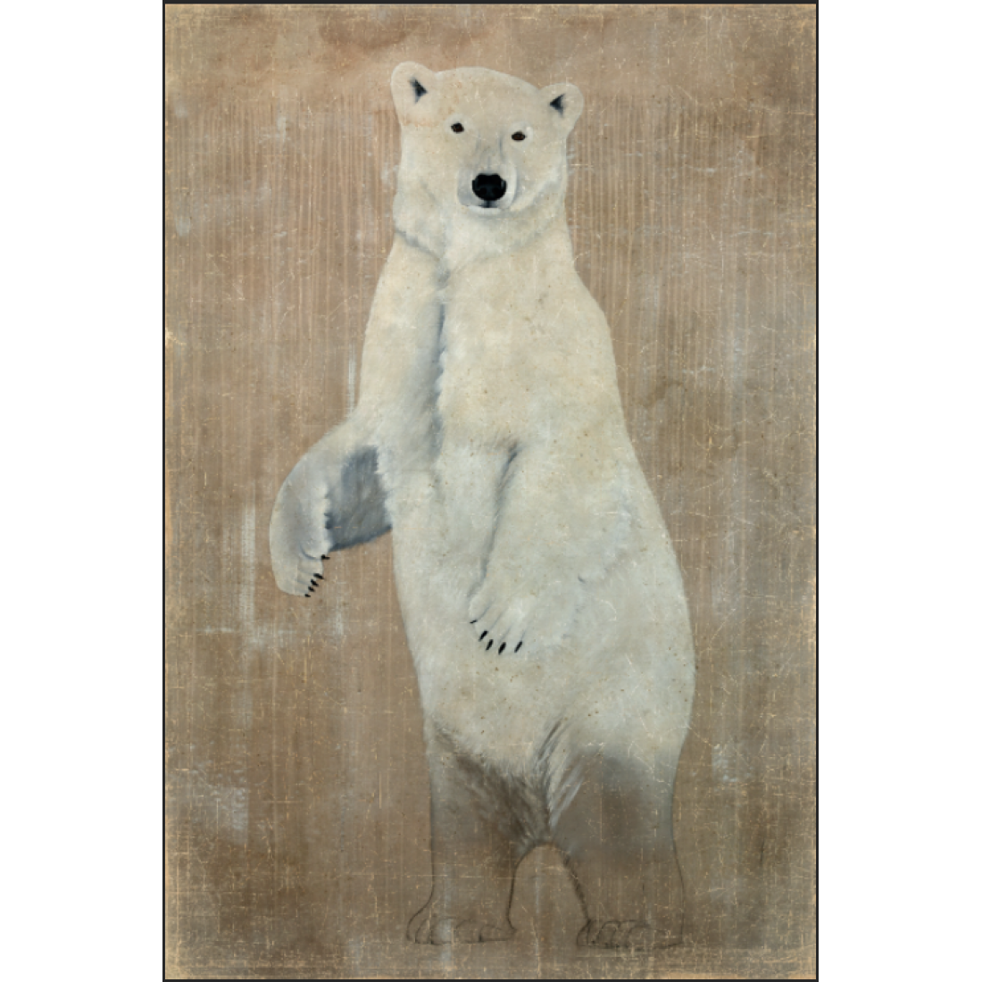 Papier peint ours polaire | Un ours polaire endormi sur un iceberg dan